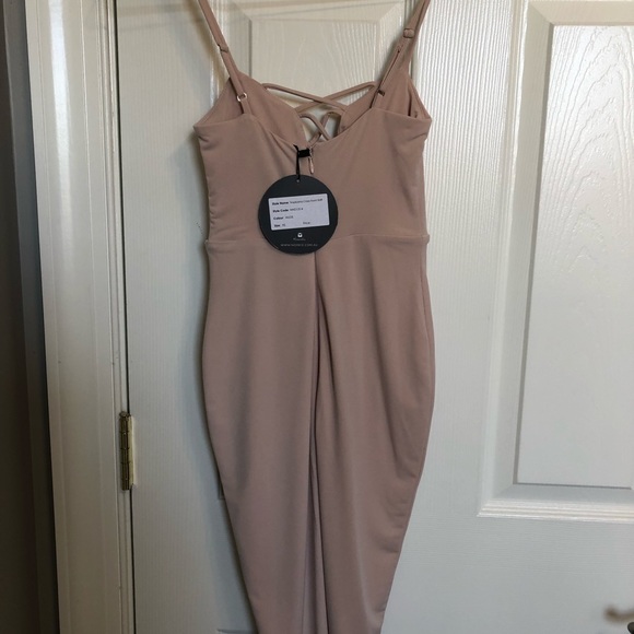 NWT Nookie Nude Bodycon Dress Sz 6 / US 0 - Picture 3 of 5